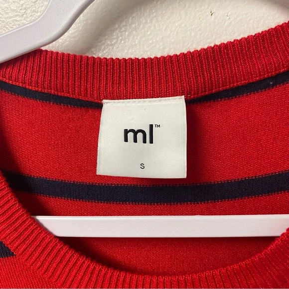 Mamalicious Red Striped Long Sleeve Nursing Dress Size Small - Picture 5 of 5